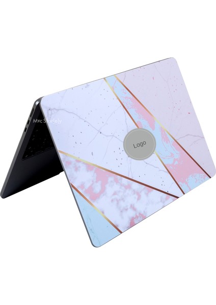 Macbook Air Kılıf M2-M3, 13.6inç Yapıştırma Sticker Kaplama Koruyucu Marble14 A2681 A3113 ile Uyumlu modelleri