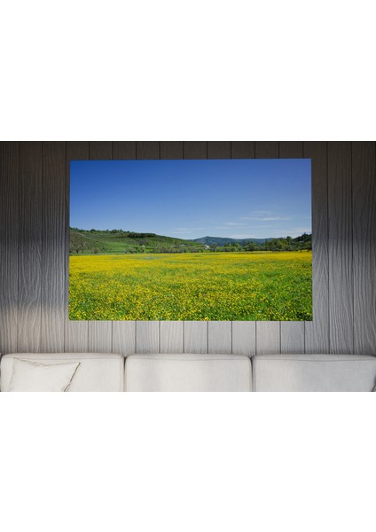 Tablo - Duvar Tablosu - Koy ve Yeşil Doğa Tablosu - Ev Dekorasyon - 60 x 40 cm