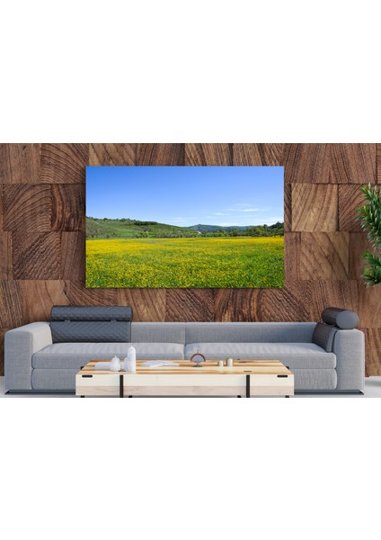 Tablo - Duvar Tablosu - Koy ve Yeşil Doğa Tablosu - Ev Dekorasyon - 60 x 40 cm