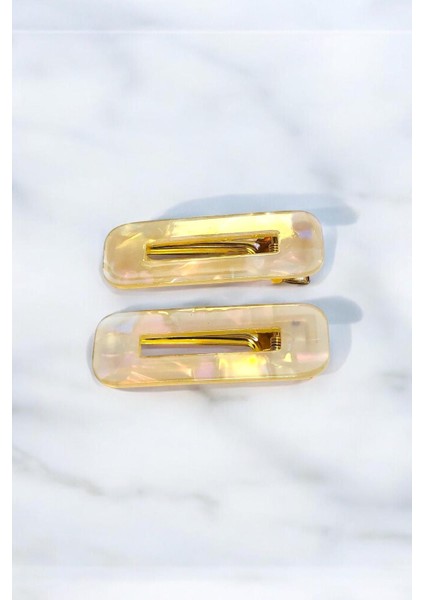 Kadın Akrilik 6,5 cm Altın Metal Pens Toka fiyatları