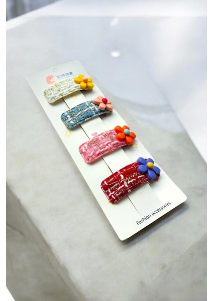 Çocuk 4 Adet Papatya Figürlü 5,5 cm Çıtçıt Toka fiyatları