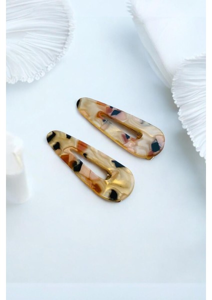 Kadın Akrilik 6,5 cm Altın Metal Pens Toka fiyatları