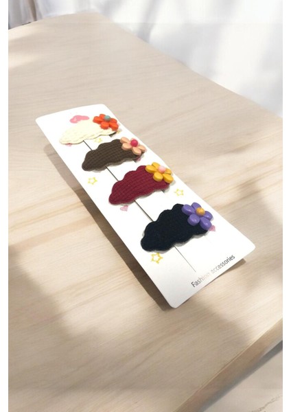 Çocuk 4 Adet Papatya Figürlü 5,5 cm Çıtçıt Toka fiyatları