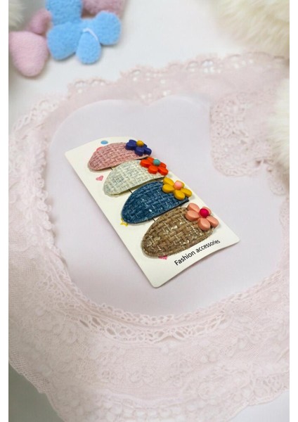 Çocuk 4 Adet Papatya Figürlü 5,5 cm Çıtçıt Toka fiyatları