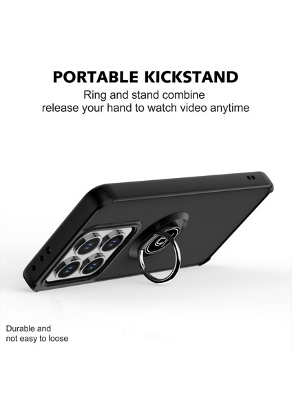MTK Moveteck Xiaomi Mi 14T Pro Kılıf Kamera Çevresi Çıkıntılı Korumalı Arkası Mat Buzlu Renkli Tuşlu Yüzüklü Standlı Military Tan modelleri