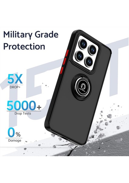 MTK Moveteck Xiaomi Mi 14T Pro Kılıf Kamera Çevresi Çıkıntılı Korumalı Arkası Mat Buzlu Renkli Tuşlu Yüzüklü Standlı Military Tan fırsatları