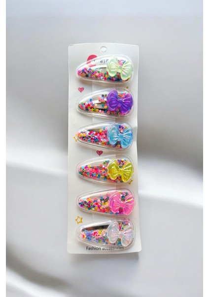 Çocuk 6 Pullu Hareketli Fiyonk Figürlü 5,5 cm Çıtçıt Toka fırsatları