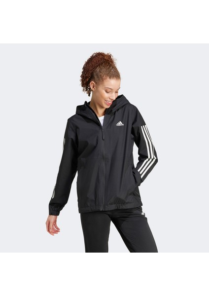 Essentials 3 Striped Rain.rdy Kadın Siyah Günlük Mont.- fiyatları