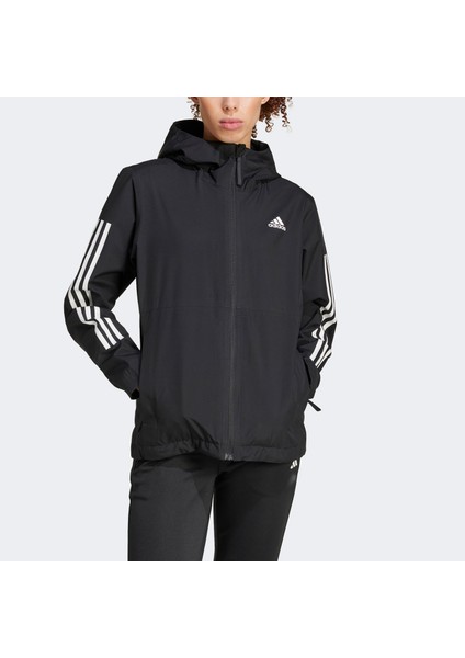 Essentials 3 Striped Rain.rdy Kadın Siyah Günlük Mont.- indirimleri