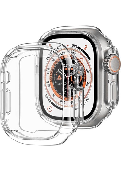 Apple Watch 10 42MM Önü Açık Sert Plastik Rubber Kılıf - FC380