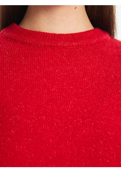 Lcw Vision Bisiklet Yaka Düz Uzun Kollu Kadın Triko Kazak modelleri