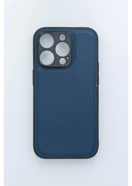 Iphone 13 Uyumlu Faux Leather Silikon Kılıf