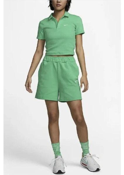 Sportswear Jersey Kadın Yeşil Şort