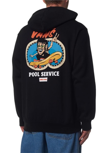 Pool Servıce Loose Po Erkek Siyah Sweatshirt