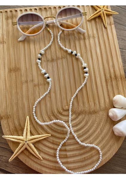 Beyaz Koleksiyonu Gözlük Askısı Gözlük Ipi