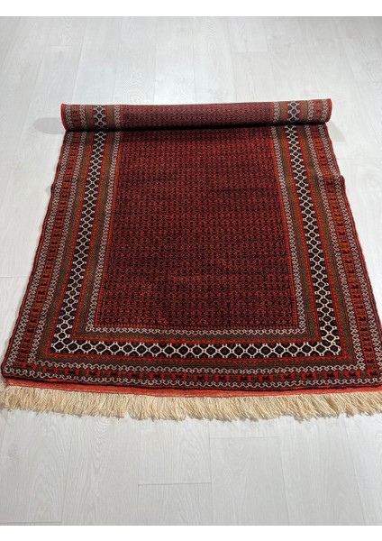 115x176 Cm Canlı Renkli El Yapımı Yıkanabilir Türk Antik Kilim Turuncu Siyah Renkler