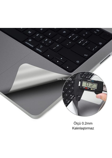 Macbook Air M2-M3 Kılıf 13.6 inç Koruyucu Sticker Touchpad (TouchID'li Air 13.6") A2681 A3113 ile Uyumlu