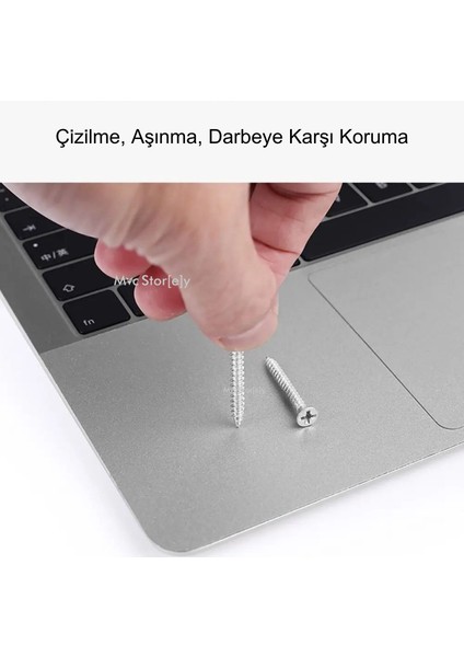 Macbook Air M2-M3 Kılıf 13.6 inç Koruyucu Sticker Touchpad (TouchID'li Air 13.6") A2681 A3113 ile Uyumlu