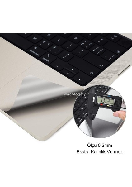 Macbook Air M2-M3 Kılıf 13.6 Inç Koruyucu Sticker Touchpad (Touchıd'li Air 13.6") A2681 A3113 ile Uyumlu