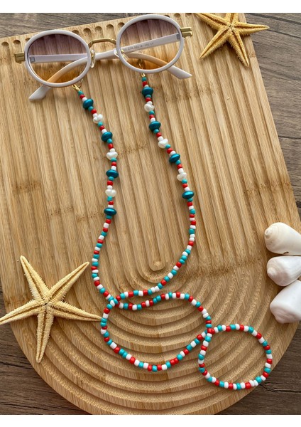 Mavi Koleksiyonu Gözlük Askısı Gözlük Ipi