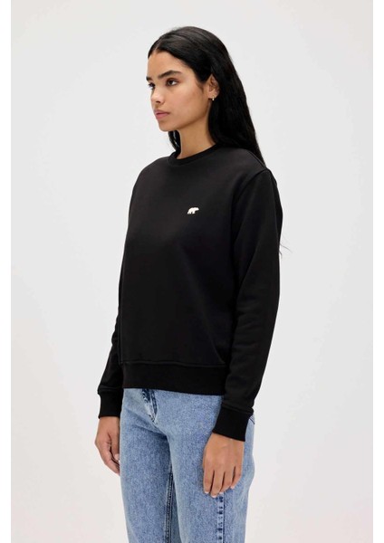 Basıc Crewneck Kadın Sweatshirt 23.04.12.001NIGHT fiyatları