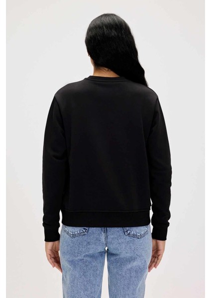 Basıc Crewneck Kadın Sweatshirt 23.04.12.001NIGHT modelleri