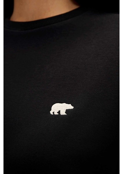 Basıc Crewneck Kadın Sweatshirt 23.04.12.001NIGHT indirimleri