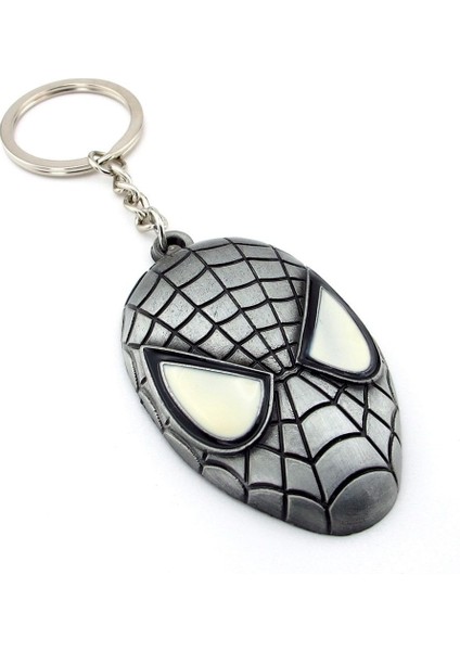 Spiderman Örümcek Adam Marvel Gri Renk Metal Anahtarlık KC116