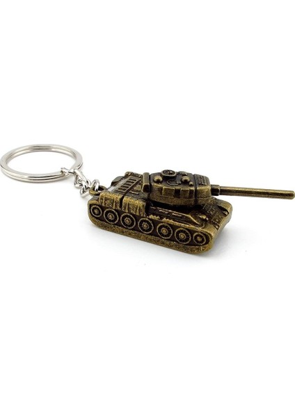 Savaş Tankı Zırhlı Araç Figür Ağır Antik Sarı Renkli Metal Anahtarlık KC143 fırsatları