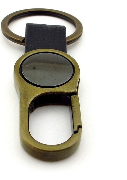 Siyah Deri Bronz Metal Kanca Askılı Hook Metal Anahtarlık KC049 modelleri
