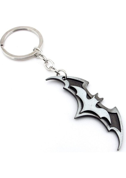 Batman Dc Comics Yarasa Şeklinde Gri Metal Anahtarlık KC138