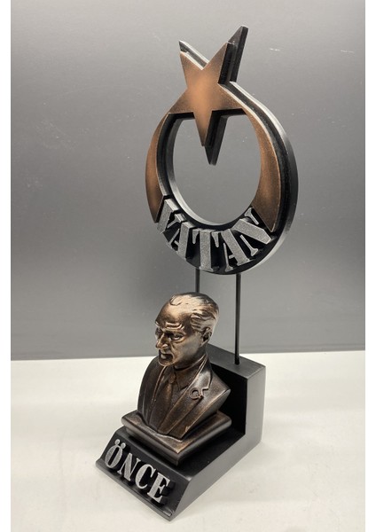 Dekoratif Ayyıldız Önce Vatan Temalı Atatürk Biblo fiyatları