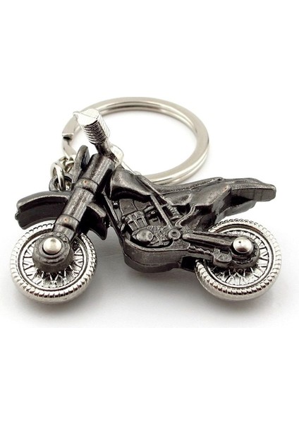 Motocross Yarış Motosikleti Gri Renkli Metal Anahtarlık KC029 fiyatları