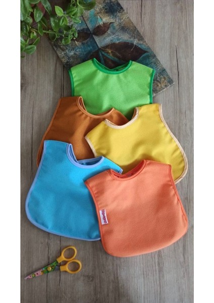 Sıvı Geçirmez Mama Önlüğü 5’li Set 0-36 Ay