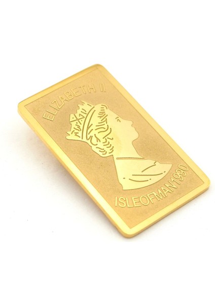 Queen Elizabeth Kraliçe Ingiltere Sarı Paslanmaz Çelik Rozet Broş Pin RZ230