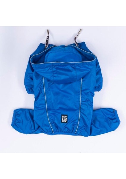 Sax Mavi Muson Su Geçirmez Küçük Irk Köpek Yağmurluk Tulum modelleri