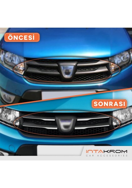 Dacia Sandero Dacia Sandero Stepway Ön Panjur 4 Parça 2012 - 2016 indirimleri