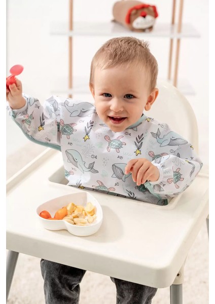 Sıvı Geçirmez Mama Aktivite Önlüğü 6-24 Ay