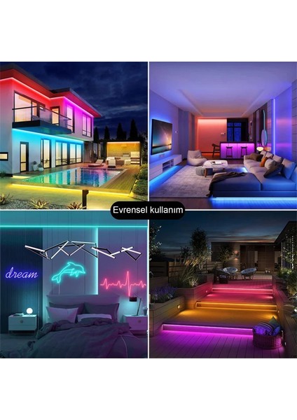 Neon LED Şerit 5metre Kırmızı LED Zincir Bandı Hortum Esnek Dekoratif Aydınlatma Işık 12V 10W fırsatları
