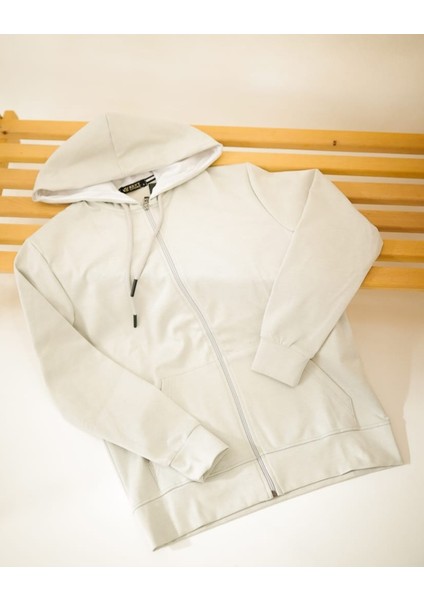 Kapüşonlu Fermuarlı Kanguru Cepli Sweatshirt fırsatları