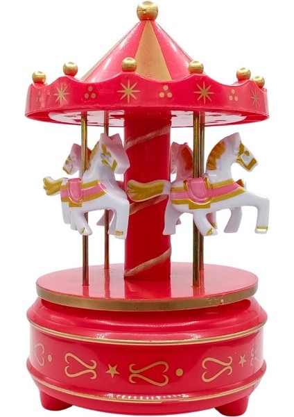 Atlı Karınca Müzik Kutusu Kurmalı Kırmızı Büyük No.3