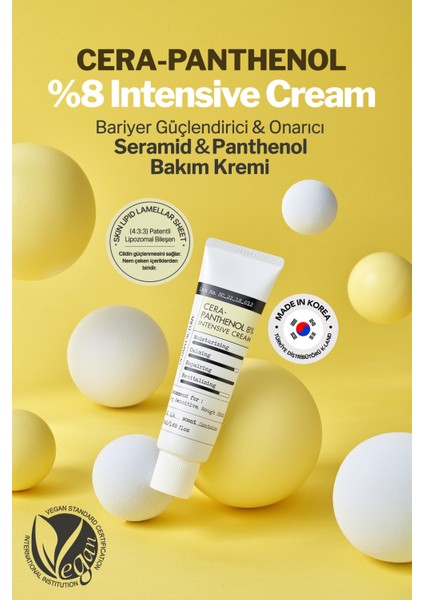 Bariyer Güçlendirici Onarıcı Seramid Panthenol Krem Derma Factory Cera-Panthenol %8 Intensive Cream