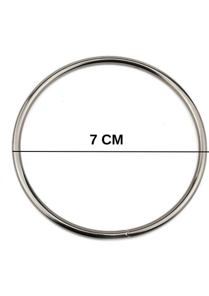 Metal Halka Çanta Halkası 7 cm (25 Adet) Gold modelleri