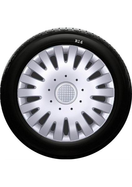 Toyota Uyumlu 16 Inc Kırılmaz Sks Jant Kapağı 1 Takım 4 Adet NO:403
