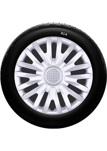 Toyota Uyumlu 14 Inc Kırılmaz Sks Jant Kapağı 1 Takım 4 Adet NO:217