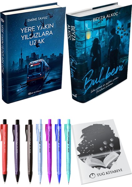 Bul Beni (Ciltli) Beyza Alkoç ve Yere Yakın Yıldızlara Uzak (Ciltli) Emine Tavuz 2'li Set + Armağan