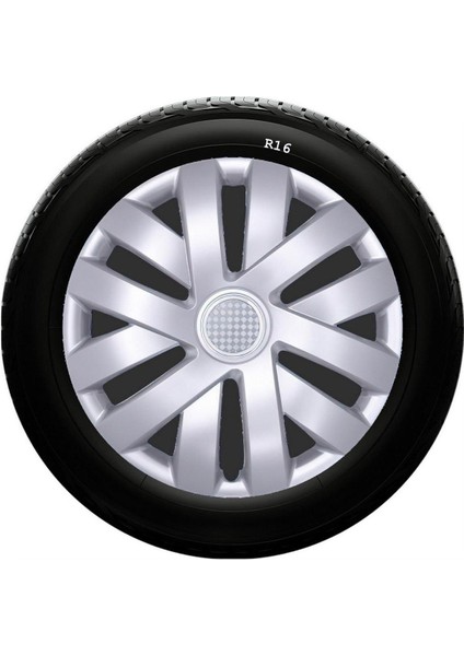 Volkswagen Uyumlu 16 Inc Kırılmaz Sks Jant Kapağı 1 Takım 4 Adet NO:409