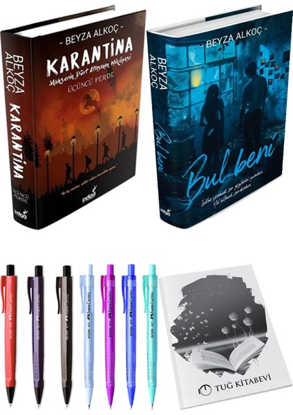 Bul Beni (Ciltli) Beyza Alkoç ve Karantina 3 (Ciltli) Beyza Alkoç 2'li Set + Armağan