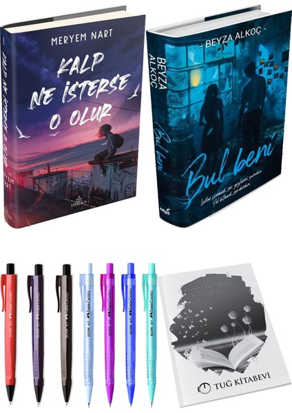 Bul Beni (Ciltli) Beyza Alkoç ve Kalp Ne Isterse O Olur 1 (Ciltli) Meryem Nart 2'li Set + Armağan