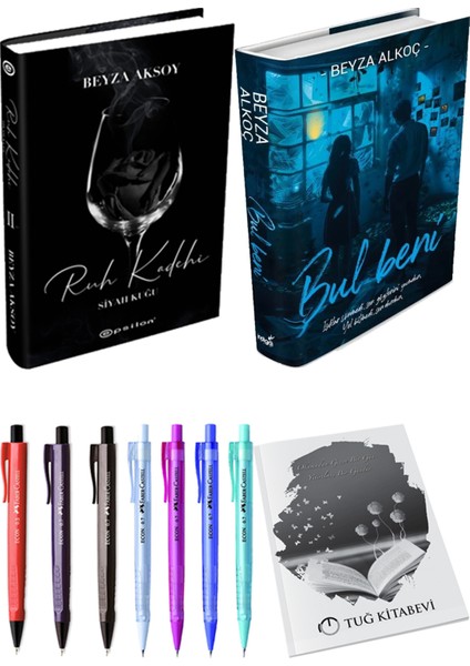 Bul Beni (Ciltli) Beyza Alkoç ve Ruh Kadehi (Ciltli) Beyza Aksoy 2'li Set + Armağan